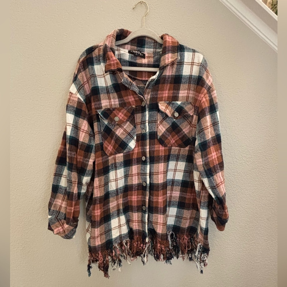 Thrill Jeans plaid shacket